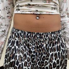 Load image into Gallery viewer, Vintage y2k Silver Circle Metal Chain Link Adjustable Belt