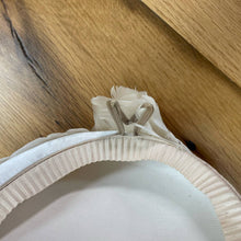 Load image into Gallery viewer, Vintage 1950s White Feather Hat Costume Pearl Beaded Bridal