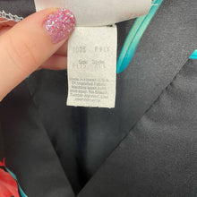 Load image into Gallery viewer, Vintage 1970s Black Red Floral Kaftan Mumu Maxi Dress