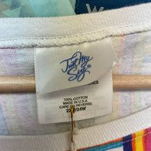 Load image into Gallery viewer, Vintage 90s Novelty Rainbow Flip Flop All over Print T-Shirt 22/24