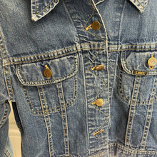 Load image into Gallery viewer, Vintage 70s Lee Riders Classic Jean Denim Jacket Medium Blue Cropped