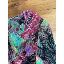 Load image into Gallery viewer, Vintage y2k Alberto Makali Multi Pleated Sequin Embellished Long Sleeve Blouse XL