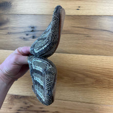 Load image into Gallery viewer, Llani Slippers Gray Beaded Mules Pointed Toe Sz EU 38