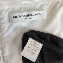 Load image into Gallery viewer, Revolve Amanda Uprichard White Black Cutout High-Neck Halter Dress Pencil Skirt L