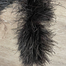 Load image into Gallery viewer, Antique 1920s Black Ostrich Feather Boa Scarf Flapper Gatsby Accessory