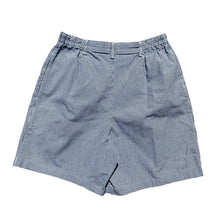 Load image into Gallery viewer, Vintage 90s Lee Blue Gingham Mom Trouser Shorts 16