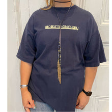 Load image into Gallery viewer, Vintage 90s Mossimo Giannulli Navy Blue Graphic Short Sleeve T-Shirt 2XL
