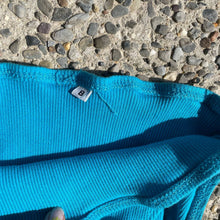 Load image into Gallery viewer, Vintage 90s High Cut Teal Blue Halter Bikini Swimsuit 12
