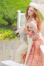 Load image into Gallery viewer, Vintage 1940s Silk Floral Large Square Scarf Wrap Blue Gray Lace Detail AS IS