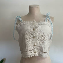 Load image into Gallery viewer, Karnet Creative Handmade Top from Vintage Reclaimed Fabric Upcycled Reworked