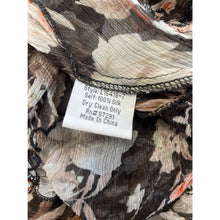 Load image into Gallery viewer, Johnny Was Silk Sheer Floral Top Blouse Black Pink Sz XL