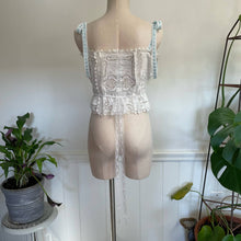 Load image into Gallery viewer, Karnet Creative Handmade Top from Vintage Reclaimed Fabric Upcycled Reworked