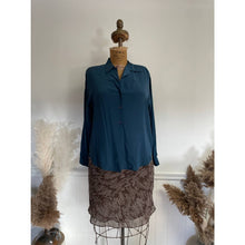 Load image into Gallery viewer, Vintage y2k Brown White Bias Cut Slip Style Skirt Plus Size 16