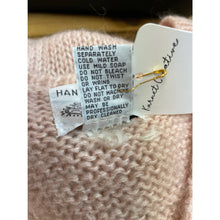 Load image into Gallery viewer, Vintage 80s Pale Pink Cream Hand Made Knit V-Neck Sweater Vest Sz PM