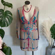 Load image into Gallery viewer, Handmade Artisan Blue Beaded Statement Pendant Beachy Boho Summer Necklace Gold Chain