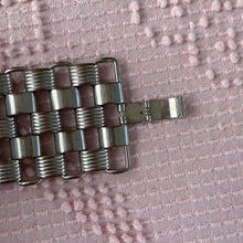 Load image into Gallery viewer, Vintage Chainmail Mod Chunky Statement Wide Articulated Bracelet