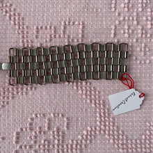 Load image into Gallery viewer, Vintage Chainmail Mod Chunky Statement Wide Articulated Bracelet