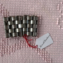 Load image into Gallery viewer, Vintage Chainmail Mod Chunky Statement Wide Articulated Bracelet