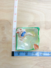 Load image into Gallery viewer, Vintage Handmade Painted Pig Green Ash Tray