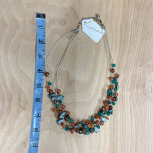 Load image into Gallery viewer, y2k Jewel-Toned Beaded Multi-Strand Necklace