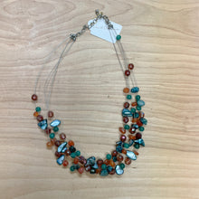 Load image into Gallery viewer, y2k Jewel-Toned Beaded Multi-Strand Necklace