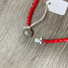 Load image into Gallery viewer, Vintage Scarlet Red Beaded Long Graduated Faceted Necklace