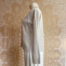 Load image into Gallery viewer, Eileen Fisher Cream Tan Button-Up Cardigan V-neck Sz XXS