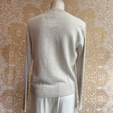 Load image into Gallery viewer, Eileen Fisher Cream Tan Button-Up Cardigan V-neck Sz XXS