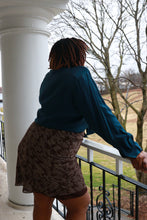 Load image into Gallery viewer, Vintage y2k Brown White Bias Cut Slip Style Skirt Plus Size 16