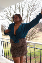 Load image into Gallery viewer, Vintage y2k Brown White Bias Cut Slip Style Skirt Plus Size 16