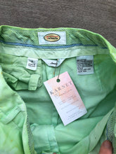 Load image into Gallery viewer, Upcycled Pastel Rainbow Hand Tie Dye Green Vintage 1990s Cotton Trouser Pants