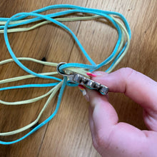 Load image into Gallery viewer, Signed Sterling Silver & Blue Turquoise Boho Beaded Multi-Strand Suede Pendant Necklace