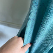 Load image into Gallery viewer, Upcycled Tie Dye American Eagle Boho Blue Embroidered Sun Mini Dress Cover-up Sz S