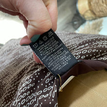 Load image into Gallery viewer, Vintage y2k Brown White Bias Cut Slip Style Skirt Plus Size 16