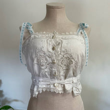 Load image into Gallery viewer, Karnet Creative Handmade Top from Vintage Reclaimed Fabric Upcycled Reworked