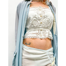 Load image into Gallery viewer, Karnet Creative Handmade Top from Vintage Reclaimed Fabric Upcycled Reworked