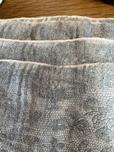 Load image into Gallery viewer, Vintage 1940s Silk Floral Large Square Scarf Wrap Blue Gray Lace Detail AS IS