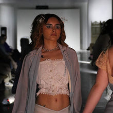 Load image into Gallery viewer, Karnet Creative Handmade Top from Vintage Reclaimed Fabric Upcycled Reworked