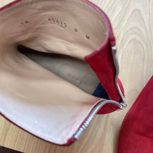 Load image into Gallery viewer, Stuart Weitzman Red Suede Pointed Toe Booties Sz 9