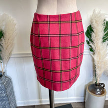 Load image into Gallery viewer, 90s Maxou Vintage 90s y2k Hot Pink Tartan Plaid Pencil Skirt Sz 6