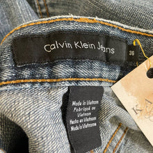Load image into Gallery viewer, y2k 90s Calvin Klein Medium Wash Blue Jeans Vintage Straight Leg Sz 36/30