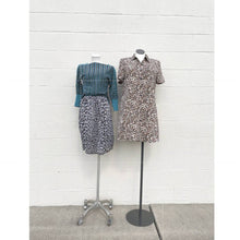 Load image into Gallery viewer, Vintage 1970s Lingerie Slip Skirt Animal Print Cheetah Leopard S