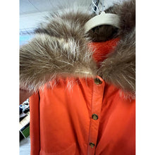 Load image into Gallery viewer, Vintage Rare 1960s Orange Sills Bonnie Cashin Turn Clasp Fur Collar Statement Swing