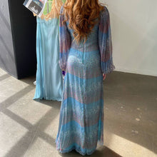 Load image into Gallery viewer, Vintage 1970s Designer Stavropoulos Silk Chiffon Long Sleeve Full Length Gown
