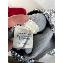 Load image into Gallery viewer, Vintage 1970s Silver Sequin Tube Skirt Top Festive Holiday One Size