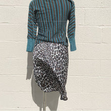 Load image into Gallery viewer, Vintage 1970s Lingerie Slip Skirt Animal Print Cheetah Leopard S