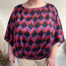 Load image into Gallery viewer, Modern Trina Turk Plus Size Blouse Geometric Print 3/4 Sleeve
