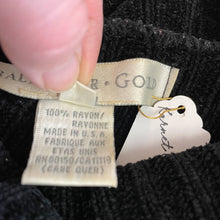 Load image into Gallery viewer, Vintage 90s Ballinger Gold Turtleneck Knit Chenille Black Sweater Cozy Soft Sz M