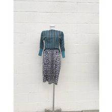 Load image into Gallery viewer, Vintage 1970s Lingerie Slip Skirt Animal Print Cheetah Leopard S