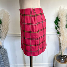 Load image into Gallery viewer, 90s Maxou Vintage 90s y2k Hot Pink Tartan Plaid Pencil Skirt Sz 6